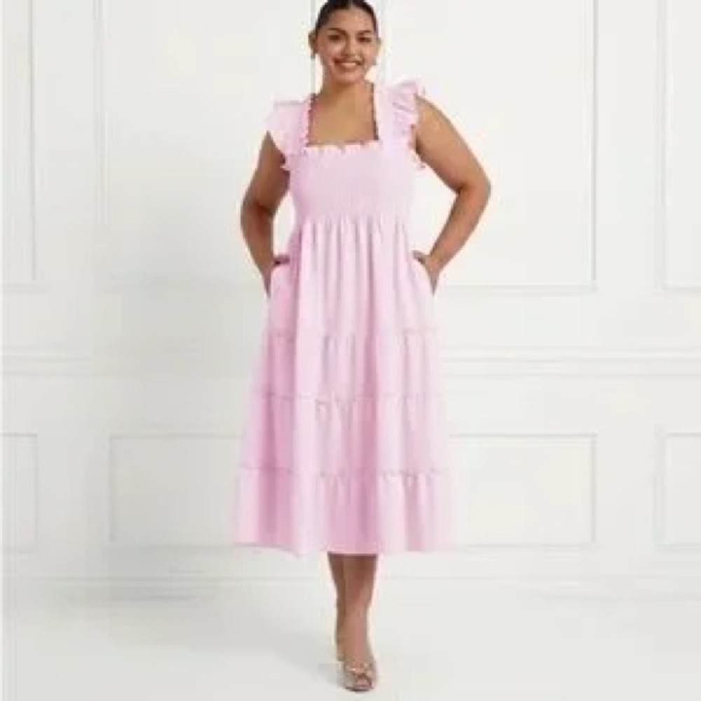 The Ellie Nap Dress - Ballerina Pink Crepe - Picture 5 of 5